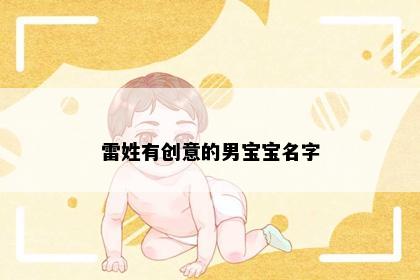 雷姓有创意的男宝宝名字