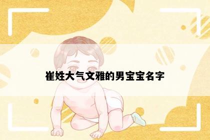 崔姓大气文雅的男宝宝名字